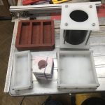 A selection of molds in silicone and HDPE