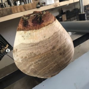 Rough Turned Oak Vessel